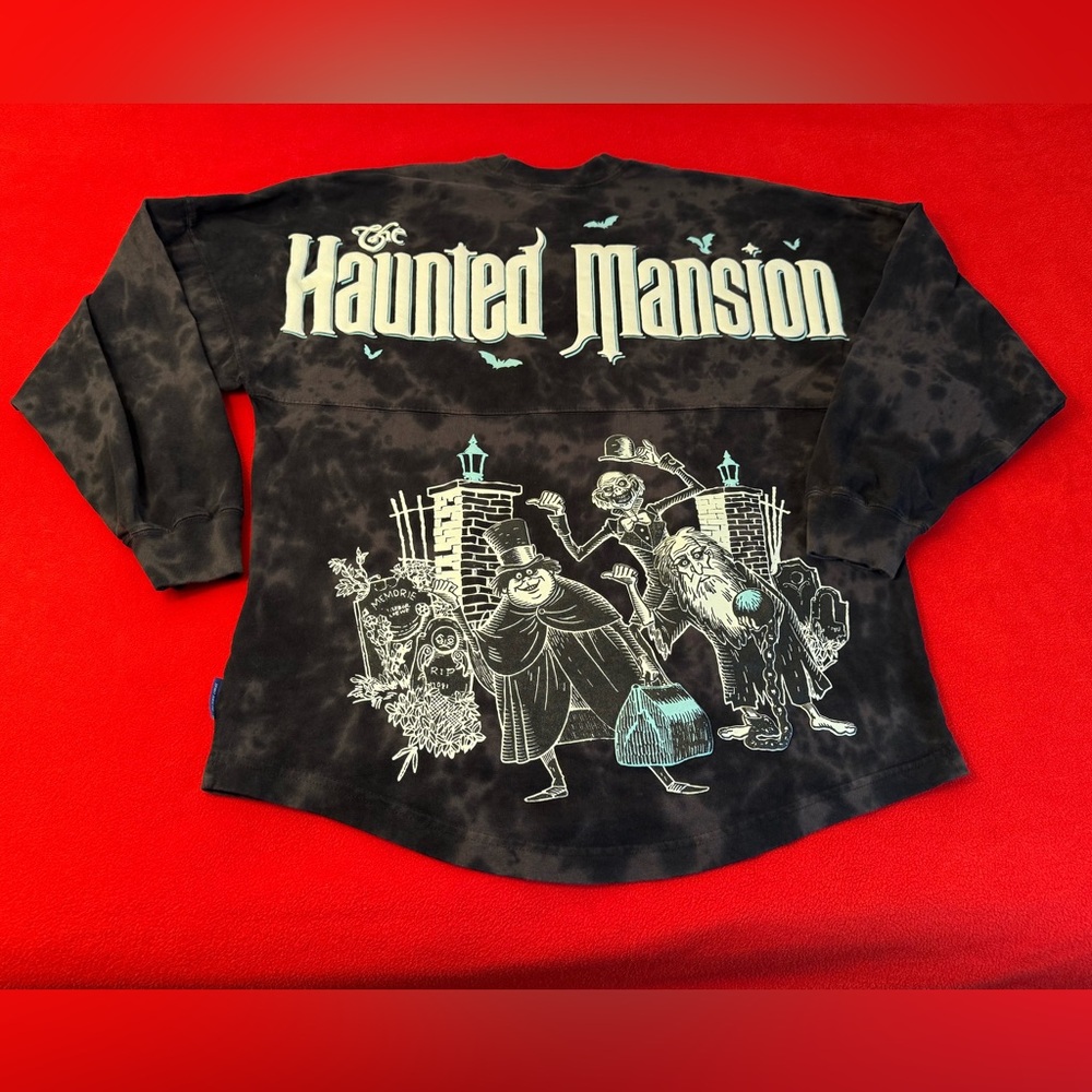 Disney Haunted Mansion spirit Jersey Tie Dye Glow in Dark Adult Size Small EUC